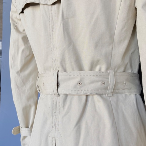 New w/ tags - J Crew Collection Icon Trench Coat | Petite 0 | Light Khaki E1708 - Picture 8 of 13